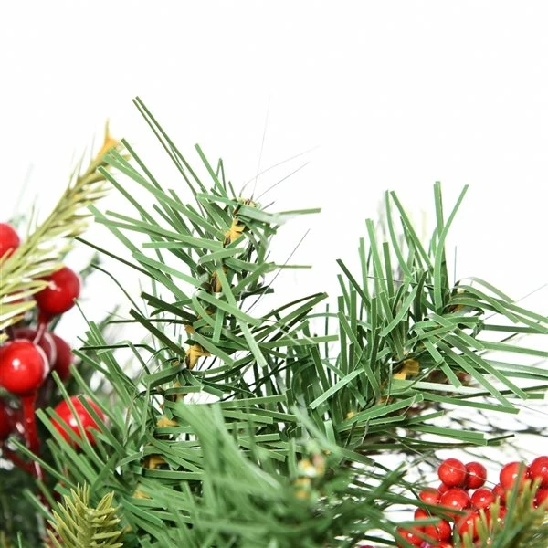 HomCom 1.5-ft Leg Base Green Artificial Christmas Tree With 24 LED Lights - 2-Piece 3 HomCom 1.5-ft Leg Base Green Artificial Christmas Tree With 24 LED Lights - 2-Piece