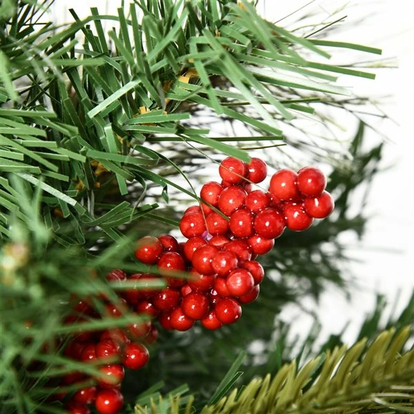 HomCom 1.5-ft Leg Base Green Artificial Christmas Tree With 24 LED Lights - 2-Piece 4 HomCom 1.5-ft Leg Base Green Artificial Christmas Tree With 24 LED Lights - 2-Piece - Image 2