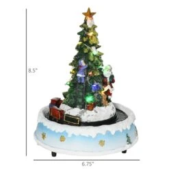 HomCom Lighted Animated Green Christmas Tree With Base -Northlight Paradise 331063433 AlternateImage2 l