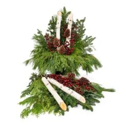 Northlight Paradise 35 Brookdale Treeland Nurseries 36-in Christmas Decorative Basket For 2 Arrangements