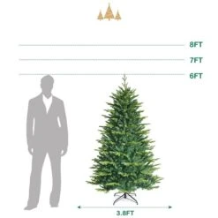 Costway 6-ft App-Controlled Pre-Lit Christmas Tree Multicolour Lights With 15 Modes -Northlight Paradise 331065153 AlternateImage1 l