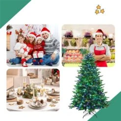 Costway 6-ft App-Controlled Pre-Lit Christmas Tree Multicolour Lights With 15 Modes -Northlight Paradise 331065153 AlternateImage4 l