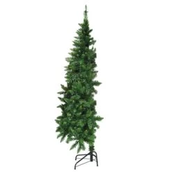 Costway 5-ft Pre-Lit PVC Artificial Half Christmas Tree 8 Flash Modes With 250 LED Lights -Northlight Paradise 331065155 MainImage 001 l