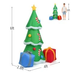 Costway 6-ft Internal Light Inflatable Christmas Tree With Gift Boxes -Northlight Paradise 331065159 AlternateImage1 l