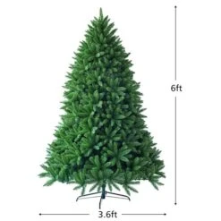 Costway 6-ft Premium Hinged Artificial Christmas Fir Tree With 1250 Branch Tips -Northlight Paradise 331065164 AlternateImage1 l