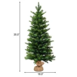 Costway 3-ft Pre-Lit Spruce Tabletop Christmas Tree Battery Operated With Lights And Timer