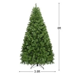 Costway 6-ft Pre-Lit Artificial PVC Christmas Tree Spruce Hinged With 560 LED Lights Stand -Northlight Paradise 331065175 AlternateImage1 l