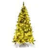 Costway 6-ft Pre-Lit PVC Artificial Half Christmas Tree 8 Flash Modes With 250 LED Lights -Northlight Paradise 331065185 AlternateImage4 l