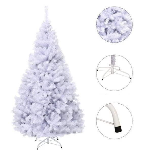 Costway 7.5-ft Hinged Artificial Christmas Tree Premium Pine Tree 1346 Tips With Metal Stand 5 Costway 7.5-ft Hinged Artificial Christmas Tree Premium Pine Tree 1346 Tips With Metal Stand - Image 3