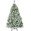 Costway 4.5-ft Pre-Lit Premium Snow Flocked Hinged Artificial Christmas Tree With 200 Lights -Northlight Paradise 331065189 MainImage 001 l