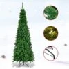 Costway 7.5-ft Pre-Lit Hinged Pencil Christmas Tree 350 White Lights -Northlight Paradise 331065199 AlternateImage2 l