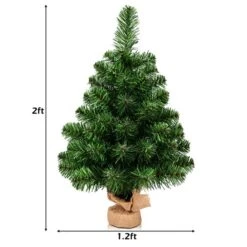 Costway 2-ft Holiday Season Decoration PVC Artificial Small Christmas Tree -Northlight Paradise 331065201 AlternateImage1 l
