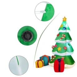 Costway 6-ft Internal Light Inflatable Christmas Tree With Gift Boxes And LED Bulbs 9 Costway 6-ft Internal Light Inflatable Christmas Tree With Gift Boxes And LED Bulbs -Northlight Paradise 331065202 AlternateImage4 l