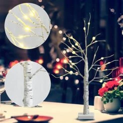 Costway 2-ft Pre-Lit White Twig Birch Tree Battery Powered For Christmas Holiday -Northlight Paradise 331065205 AlternateImage2 l