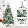 Costway 6-ft Snow Flocked Artificial Christmas Tree Hinged With 928 Tips And Foldable Base -Northlight Paradise 331065212 AlternateImage2 l