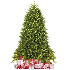 Costway 7.5-ft Pre-Lit PVC Christmas Fir Tree 8 Flash Mode -Northlight Paradise 331065213 AlternateImage4 l