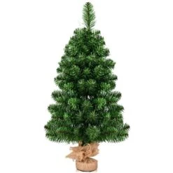 Costway 3-ft Artificial PVC Christmas Tree Tabletop Holiday Season Decoration Home Decor