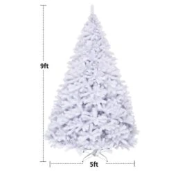 Costway 9-ft Hinged Artificial Christmas Tree Premium Pine Tree 2132 Tips With Metal Stand -Northlight Paradise 331065220 AlternateImage1 l