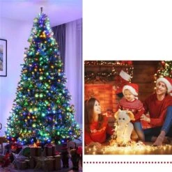 Costway 9-ft Pre-Lit Artificial Christmas Tree Premium Hinged With 1000 LED Lights And Stand -Northlight Paradise 331065221 AlternateImage2 l