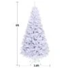 Costway 6-ft Hinged Artificial Christmas Tree Premium Pine Tree 1000 Tips With Metal Stand -Northlight Paradise 331065225 AlternateImage1 l