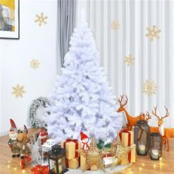 Costway 6-ft Hinged Artificial Christmas Tree Premium Pine Tree 1000 Tips With Metal Stand -Northlight Paradise 331065225 AlternateImage3 l