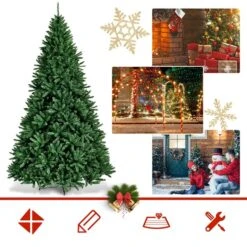 Costway 9-ft Hinged Artificial Christmas Tree Unlit Douglas Full Fir Tree With 3594 Tips -Northlight Paradise 331065228 AlternateImage3 l