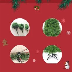 Costway 6 -ft Hinged Artificial Christmas Tree Holiday Decoration With Foldable Metal Stand 11 Costway 6 -ft Hinged Artificial Christmas Tree Holiday Decoration With Foldable Metal Stand -Northlight Paradise 331065238 AlternateImage3 l