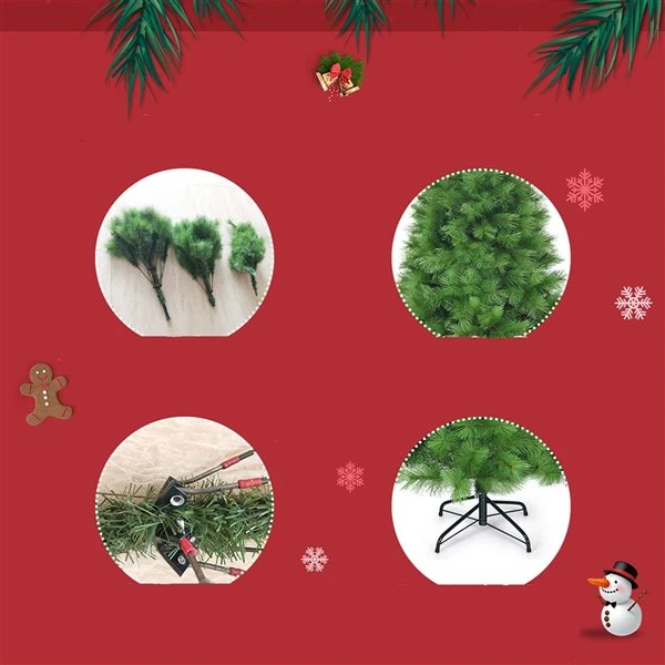 Costway 6 -ft Hinged Artificial Christmas Tree Holiday Decoration With Foldable Metal Stand 7 Costway 6 -ft Hinged Artificial Christmas Tree Holiday Decoration With Foldable Metal Stand - Image 5