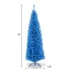 Costway 6-ft Unlit Pencil Slim Tree Artificial Christmas Tree With Metal Stand Home Decor -Northlight Paradise 331065239 AlternateImage1 l