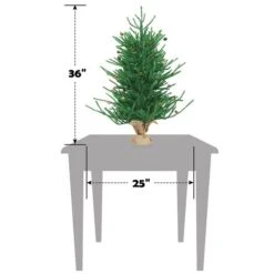 Costway 36-in Christmas Tree Artificial Unlit 30 Pine Cones Burlap Base -Northlight Paradise 331065242 AlternateImage1 l