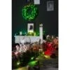 TWINKLY RGB+W 24-in Pre-Lit Indoor Electrical Outlet Green Artificial Christmas Wreath With 50 Multicolour And Warm White LED -Northlight Paradise 331066638 AlternateImage2 l