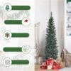Costway 5-ft Unlit Slim Green Artificial Christmas Tree With Pine Cones -Northlight Paradise 331066776 AlternateImage3 l
