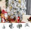 Costway 5-ft Full Flocked White Artificial Christmas Tree With LED Lights -Northlight Paradise 331066777 AlternateImage3 l