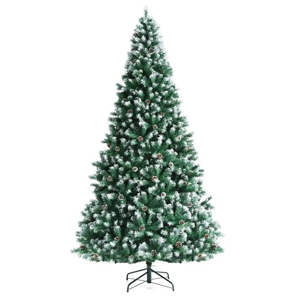 Costway 9-ft Full Flocked Green Artificial Christmas Tree With 2028 Branch Tips 7 Costway 9-ft Full Flocked Green Artificial Christmas Tree With 2028 Branch Tips - Image 5