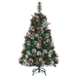 Costway 4-ft Full Green Artificial Christmas Tree With Lights