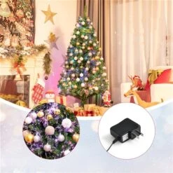 Costway 6-ft Pre-lit Full Green Artificial Christmas Tree With Multicolour Lights And 617 Branch Tips -Northlight Paradise 331066788 AlternateImage3 l