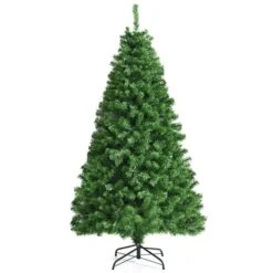 Costway 6-ft Pre-lit Full Green Artificial Christmas Tree With Multicolour Lights And 617 Branch Tips -Northlight Paradise 331066788 MainImage 001 l
