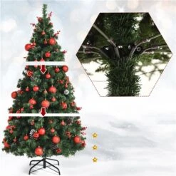 Costway 5-ft Pre-lit Full Green Artificial Christmas Tree With 150 Warm White LED Lights -Northlight Paradise 331066792 AlternateImage3 l