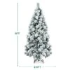 Costway 6-ft Full Flocked White Artificial Christmas Tree With Lights -Northlight Paradise 331066798 AlternateImage1 l