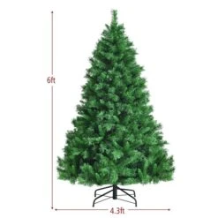 Costway 6-ft Pre-lit Full Green Artificial Christmas Tree With 350 White LED Lights 10 Costway 6-ft Pre-lit Full Green Artificial Christmas Tree With 350 White LED Lights -Northlight Paradise 331066799 AlternateImage1 l
