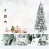 Costway 7-ft Pre-lit Full Flocked White Artificial Christmas Tree With 350 Warm White LED Lights -Northlight Paradise 331066803 AlternateImage3 l