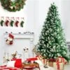 Costway 8-ft Full Flocked Green Artificial Christmas Tree With Warm White Lights 2 Costway 8-ft Full Flocked Green Artificial Christmas Tree With Warm White Lights -Northlight Paradise 331066804 AlternateImage4 l