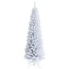 Costway 6-ft Unlit Slim White Artificial Christmas Tree 1 Costway 6-ft Unlit Slim White Artificial Christmas Tree -Northlight Paradise 331066812 MainImage 001 l