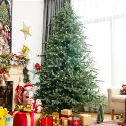 Costway 8-ft Full Green Artificial Christmas Tree With Lights And 1658 Mixed Tips -Northlight Paradise 331066813 AlternateImage4 l