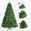 Costway 8-ft Pre-lit Full Green Artificial Christmas Tree With 700 Warm White LED Lights 2 Costway 8-ft Pre-lit Full Green Artificial Christmas Tree With 700 Warm White LED Lights -Northlight Paradise 331066814 AlternateImage4 l