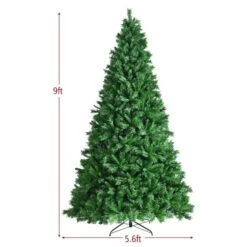 Costway 9-ft Pre-lit Full Green Artificial Christmas Tree With 850 Warm White LED Lights -Northlight Paradise 331066817 AlternateImage1 l