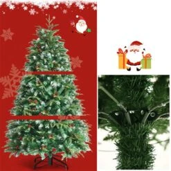 Costway 5-ft Pre-lit Full Green Artificial Christmas Tree With 250 Multicolor LED Lights -Northlight Paradise 331066819 AlternateImage3 l
