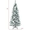 Costway 6-ft Pre-lit Full Flocked White Artificial Christmas Tree With 250 Warm White LED Lights 2 Costway 6-ft Pre-lit Full Flocked White Artificial Christmas Tree With 250 Warm White LED Lights -Northlight Paradise 331066821 AlternateImage1 l
