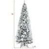 Costway 8-ft Pre-lit Full Flocked White Artificial Christmas Tree With 450 Warm White LED Lights -Northlight Paradise 331066822 AlternateImage1 l