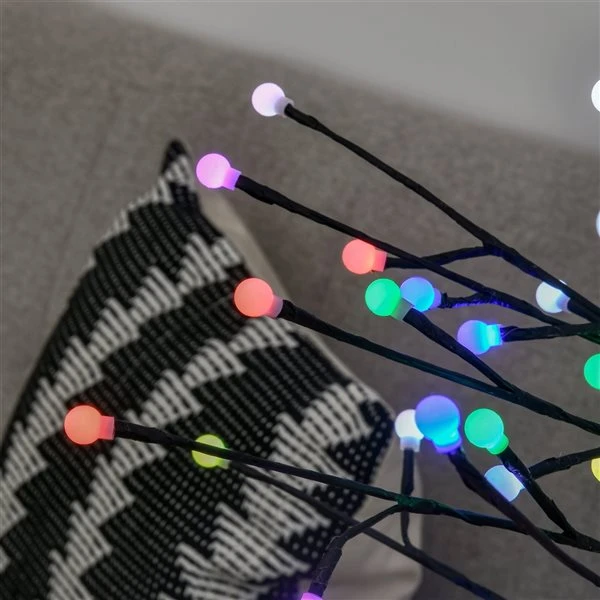 HOMCOM 6-ft Artificial Indoor/Outdoor Christmas Tree With Colourful LED 6 HOMCOM 6-ft Artificial Indoor/Outdoor Christmas Tree With Colourful LED - Image 4